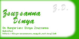 zsuzsanna dinya business card